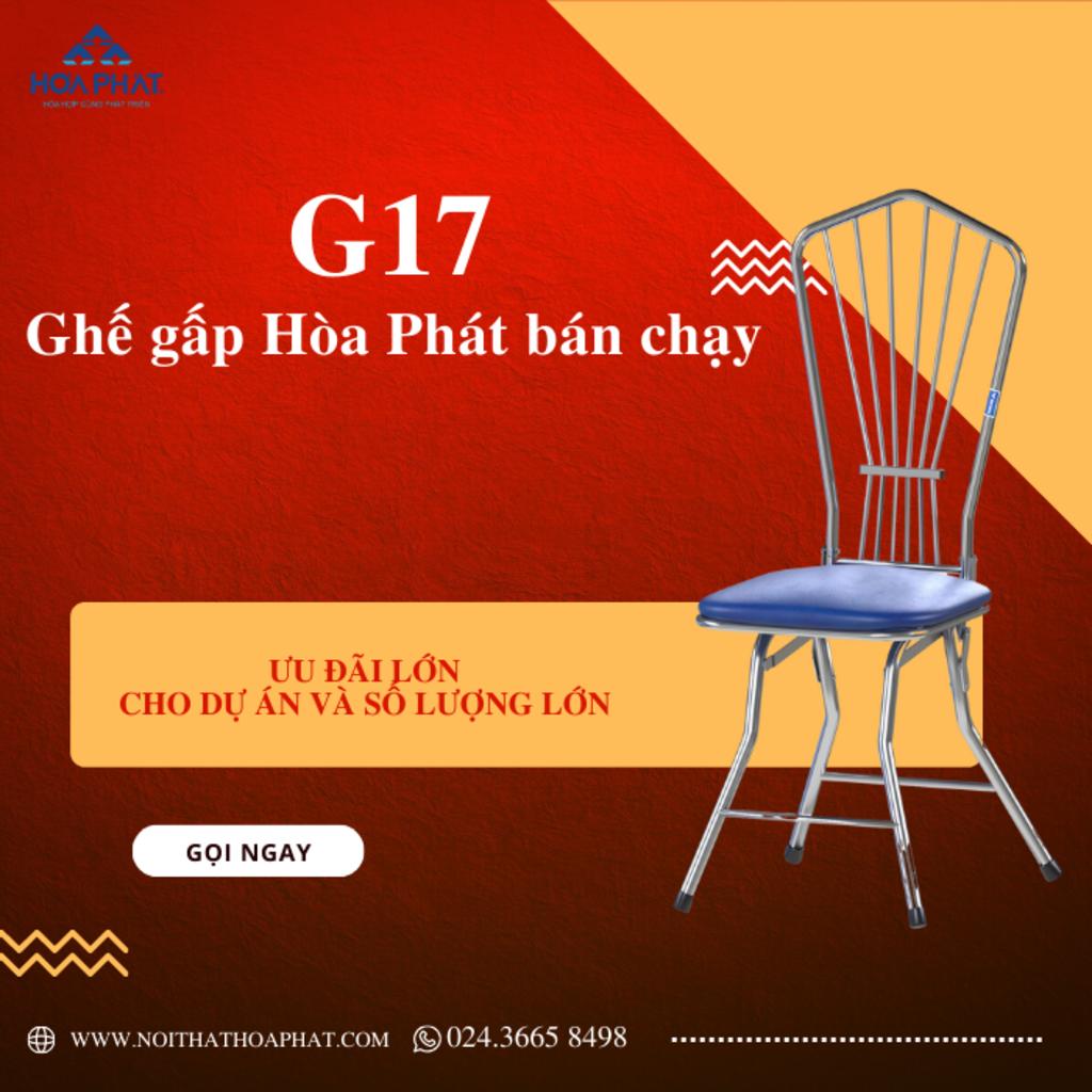Thông số kỹ thuật Ghế gấp khung thép G17