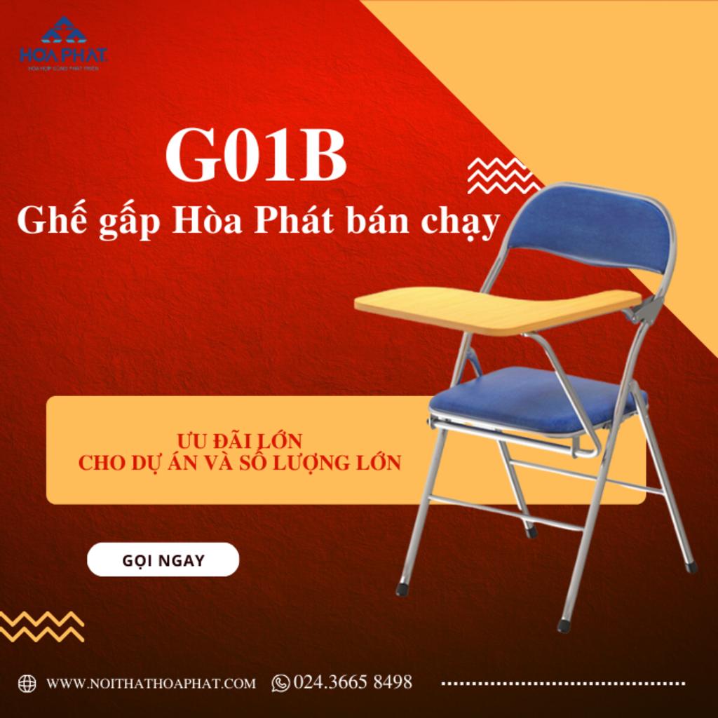 Thông số kỹ thuật Ghế gấp khung thép G01B
