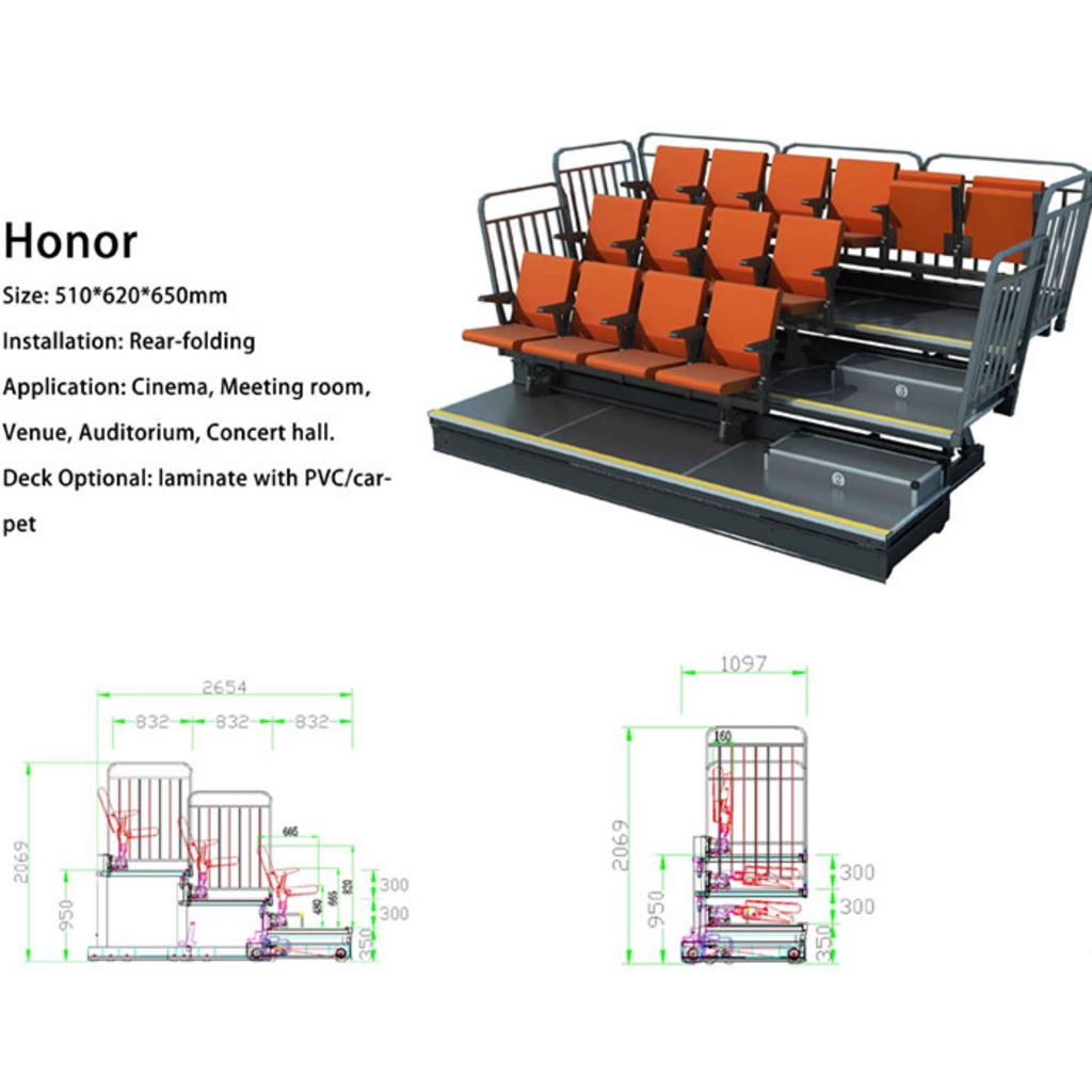 Ưu điểm nổi bật của Ghế nhà thi đấu di động FMKD05