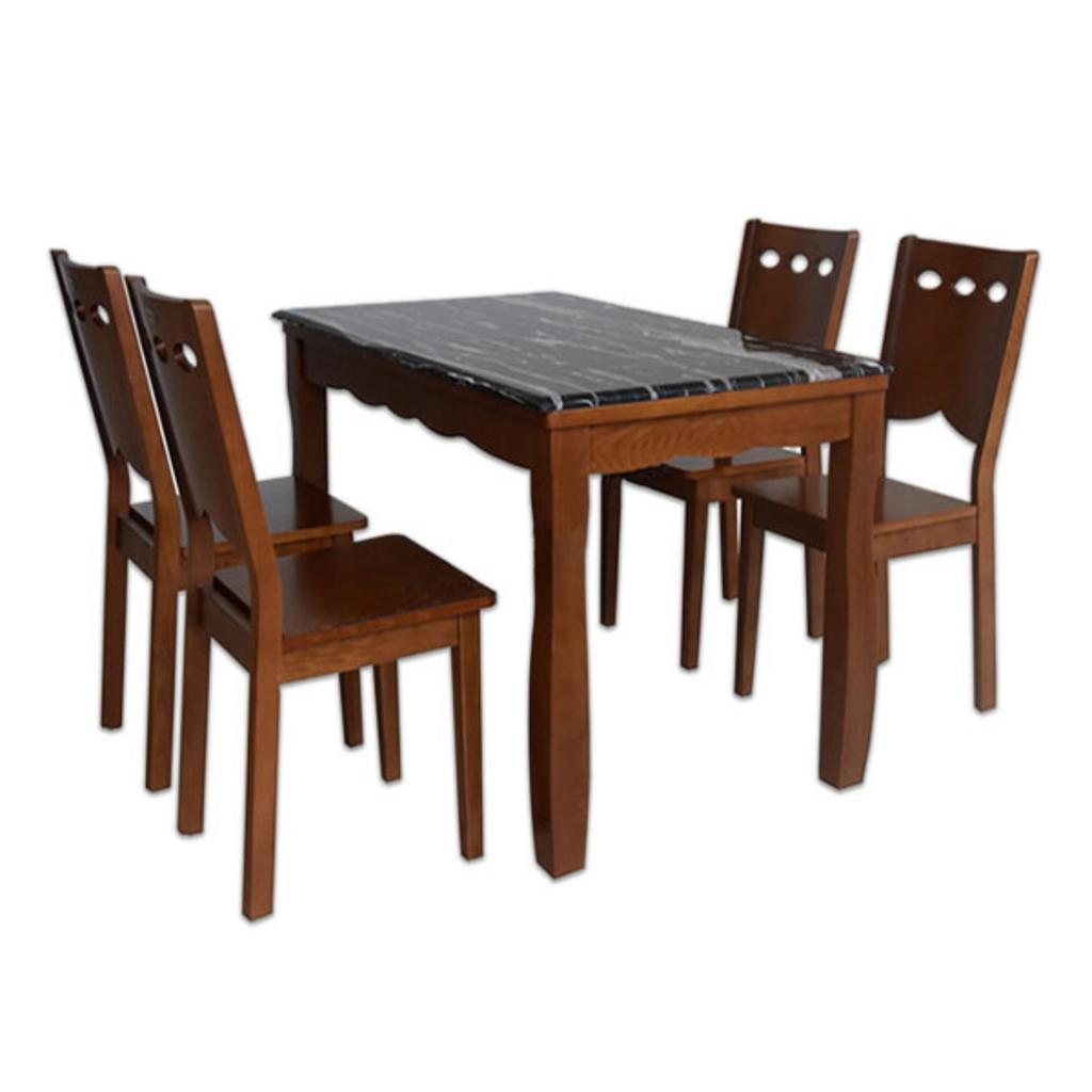 Tổng quan về bộ bàn ghế ăn HGB74A, HGG74