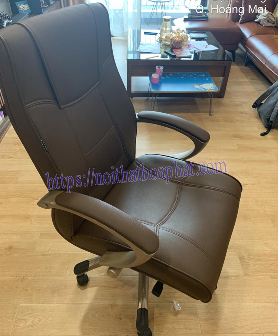 Khung ghế và chân thép mạ Ghế da trưởng phòng SG912