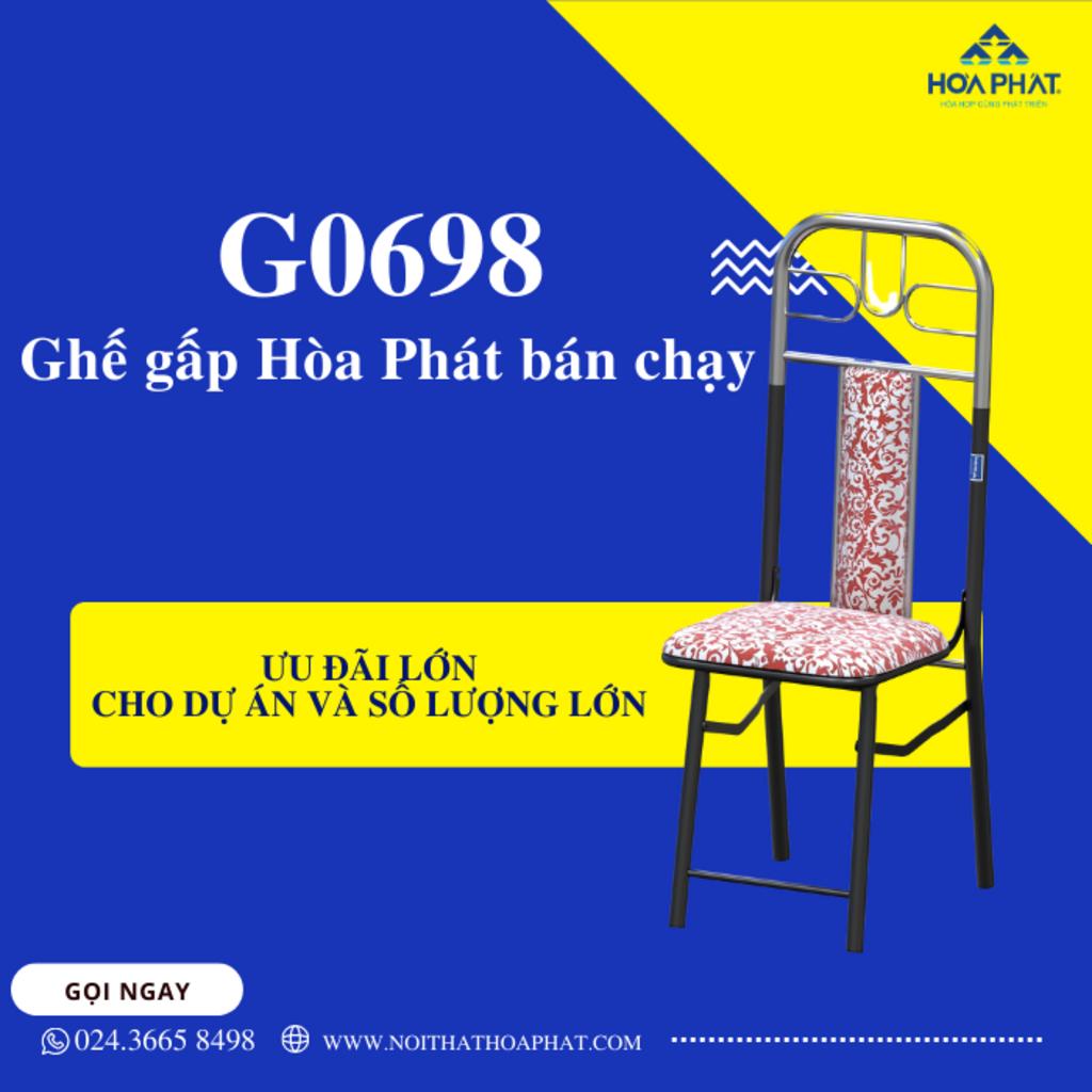 Ưu điểm nổi bật Ghế gấp khung thép G0698
