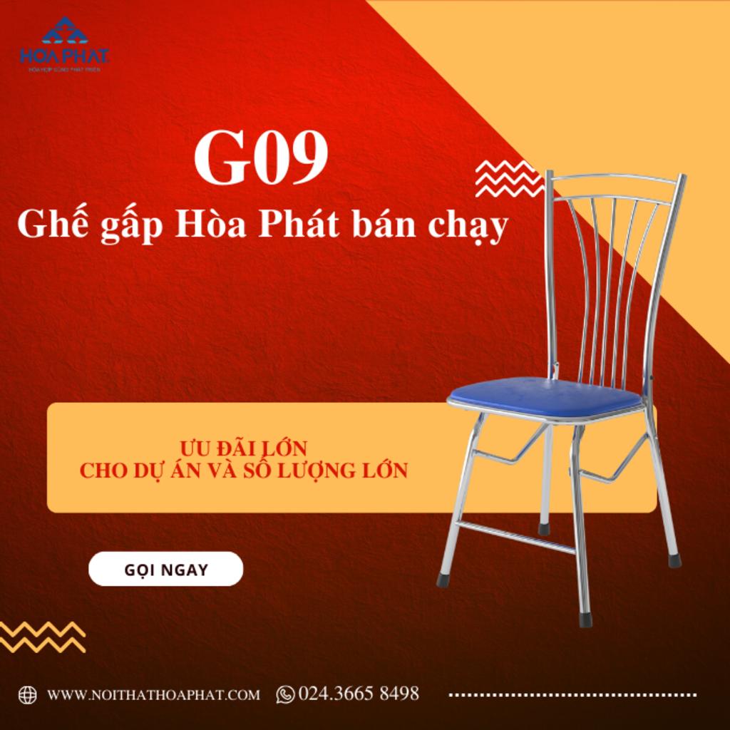 Thông số kỹ thuật chi tiết của Ghế gấp khung thép G09