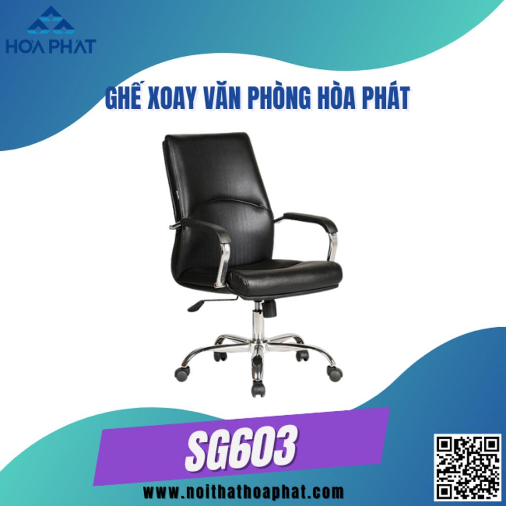Thiết kế lưng trung thoải mái Ghế trưởng phòng SG603