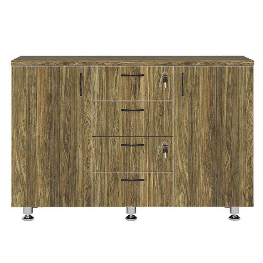 Chi tiết về tính năng khóa an toàn và ngăn kéo của tủ tài liệu thấp BRI1280