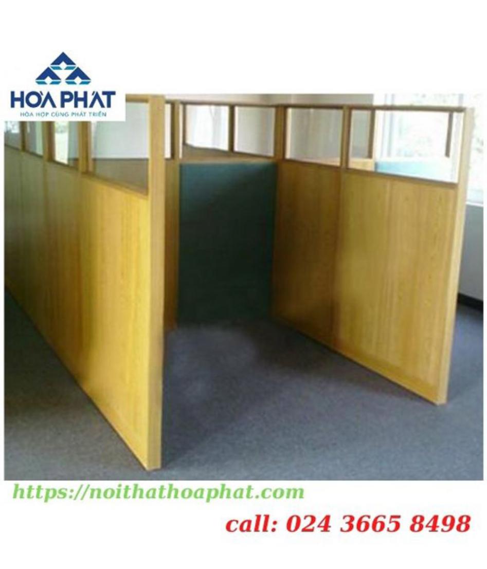 Vách ngăn gỗ Verneer VNV03 trong văn phòng hiện đại