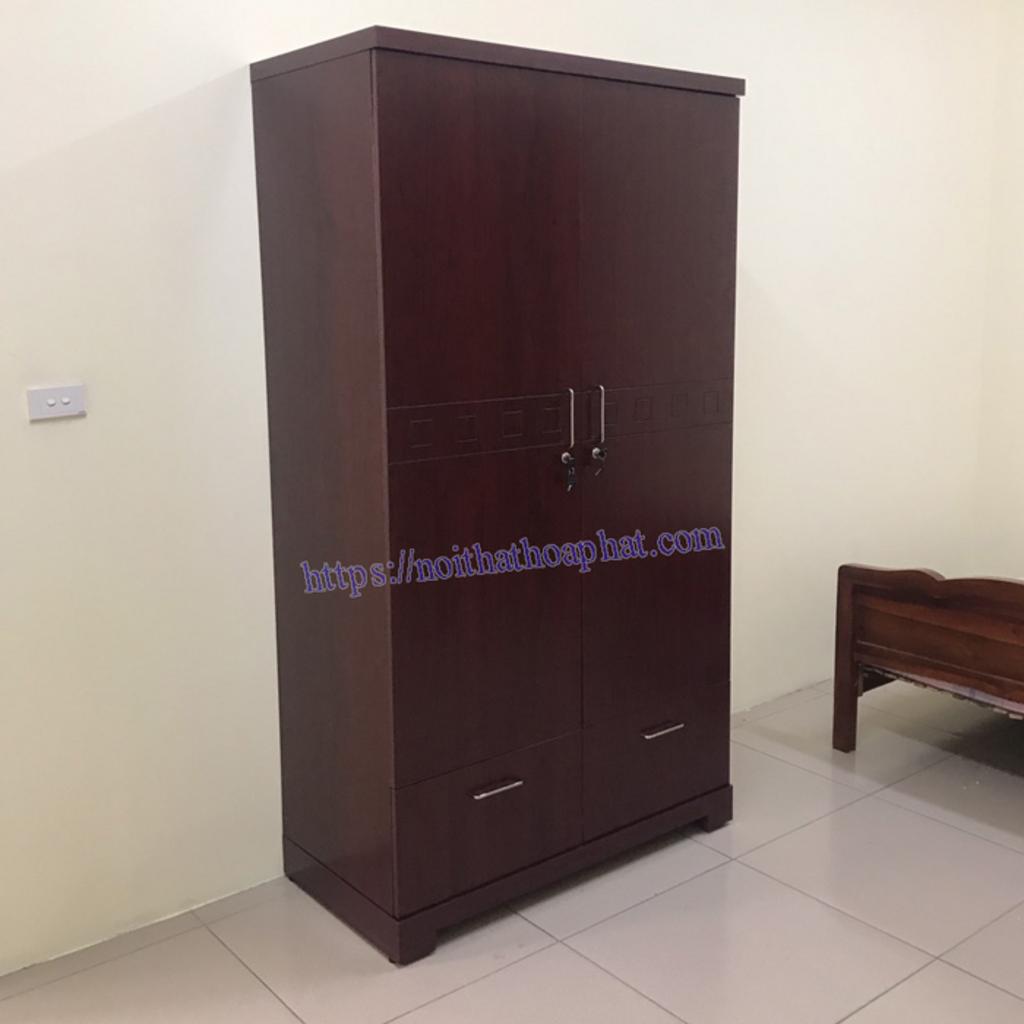 Bản vẽ kỹ thuật chi tiết tủ gỗ gia đình TA2B2N với kích thước và cấu tạo kèm chú thích