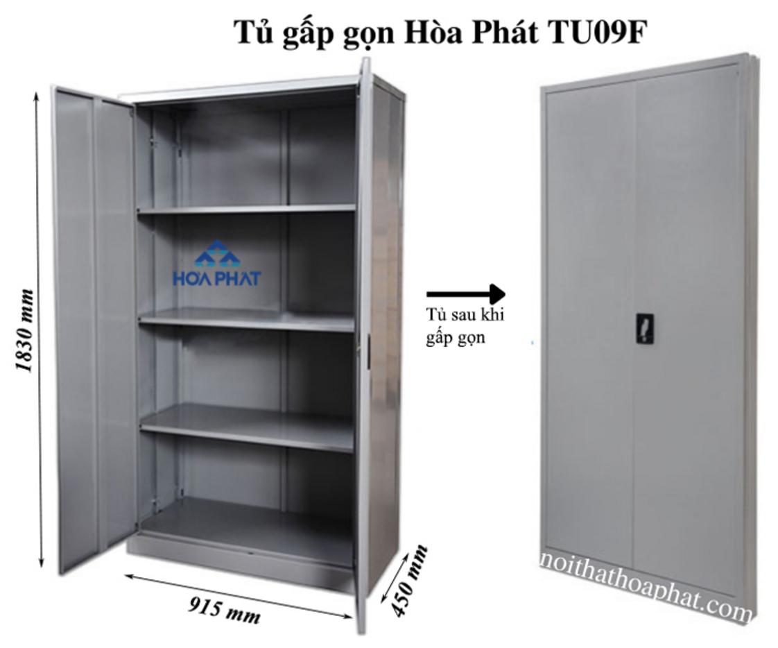 Chất liệu sắt sơn tĩnh điện của tủ gấp gọn TU09F