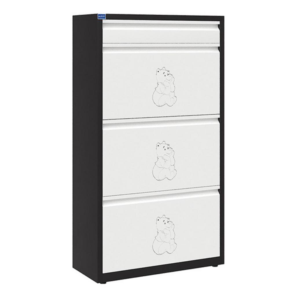 Bảng thông số kỹ thuật chi tiết tủ để giày TG03 với các chỉ số kích thước và chất liệu