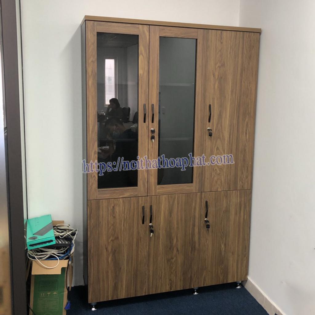 Các chi tiết nổi bật của tủ tài liệu 3 buồng BRI1960-3BK tay nắm thép chân tủ tăng chỉnh