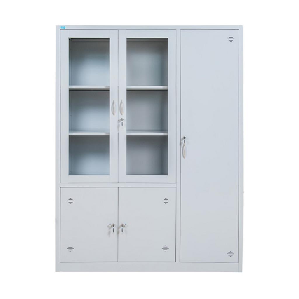 Cận cảnh các ưu điểm của tủ TU09K5CK khóa chìa, đợt di động, thiết kế kính và sắt