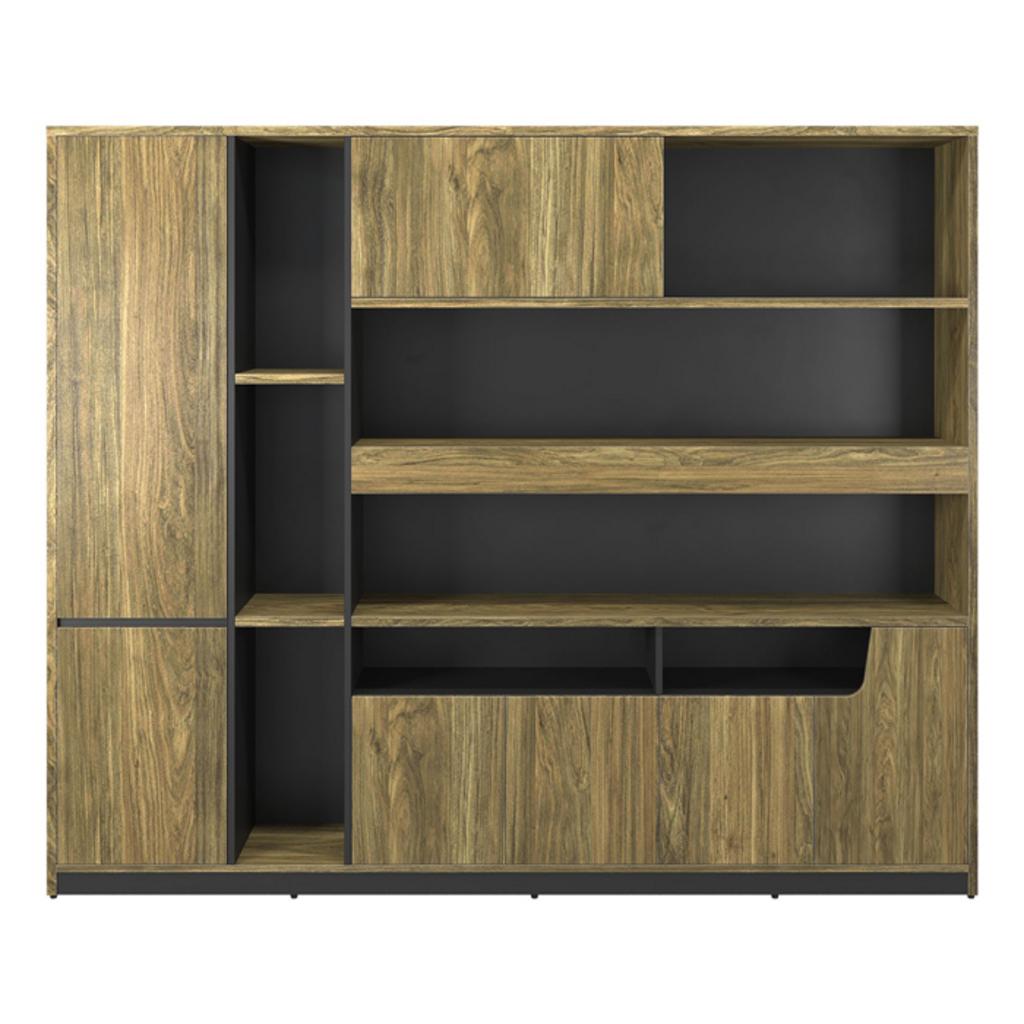 Chi tiết thiết kế và vật liệu của tủ ST2420 khoang chứa tài liệu và suốt treo áo