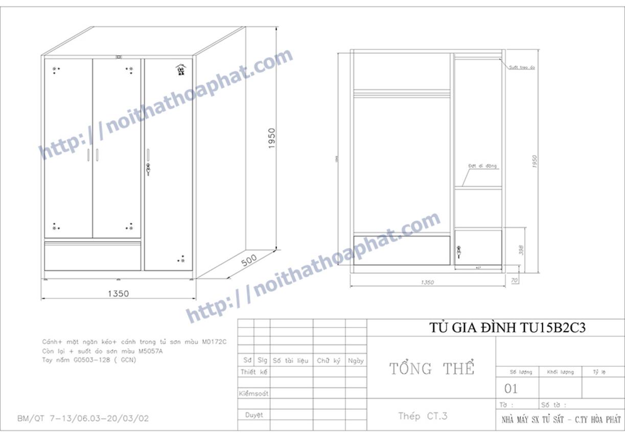 Ưu điểm tủ sắt TU15B2C3