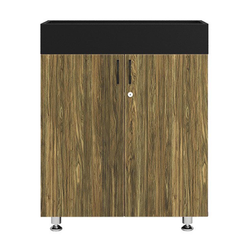 Tủ tài liệu thấp BRI1000-2T2 với khóa an toàn và chân tủ điều chỉnh