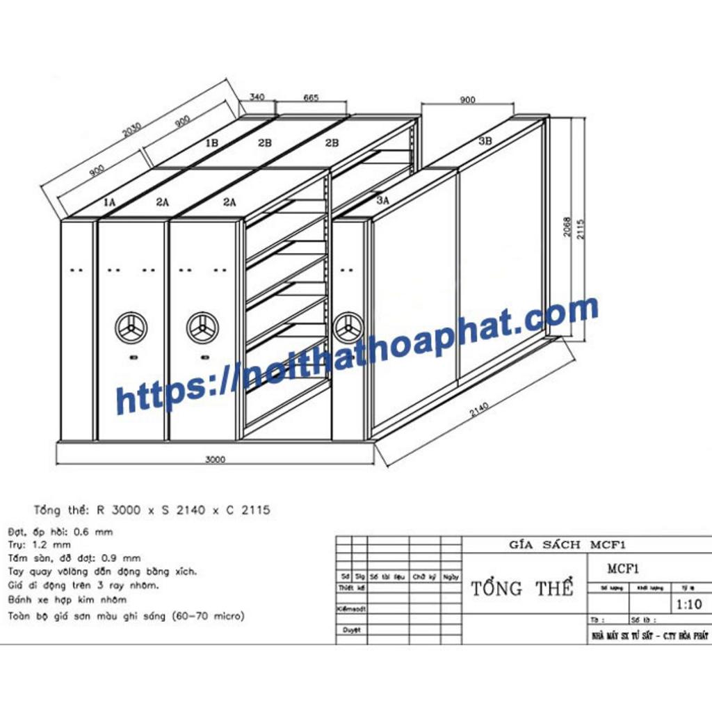 Ưu điểm Tủ hồ sơ di động MCF1