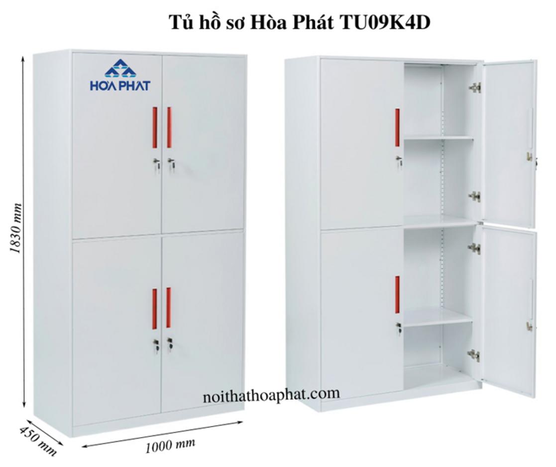 So sánh tủ hồ sơ TU09K4D với sản phẩm cùng loại