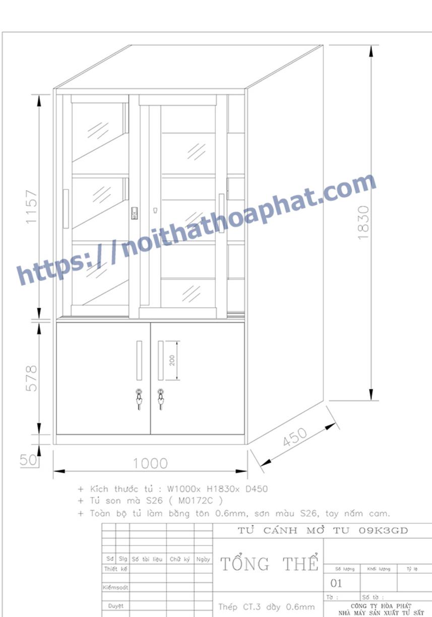 So sánh tủ hồ sơ TU09K3GD