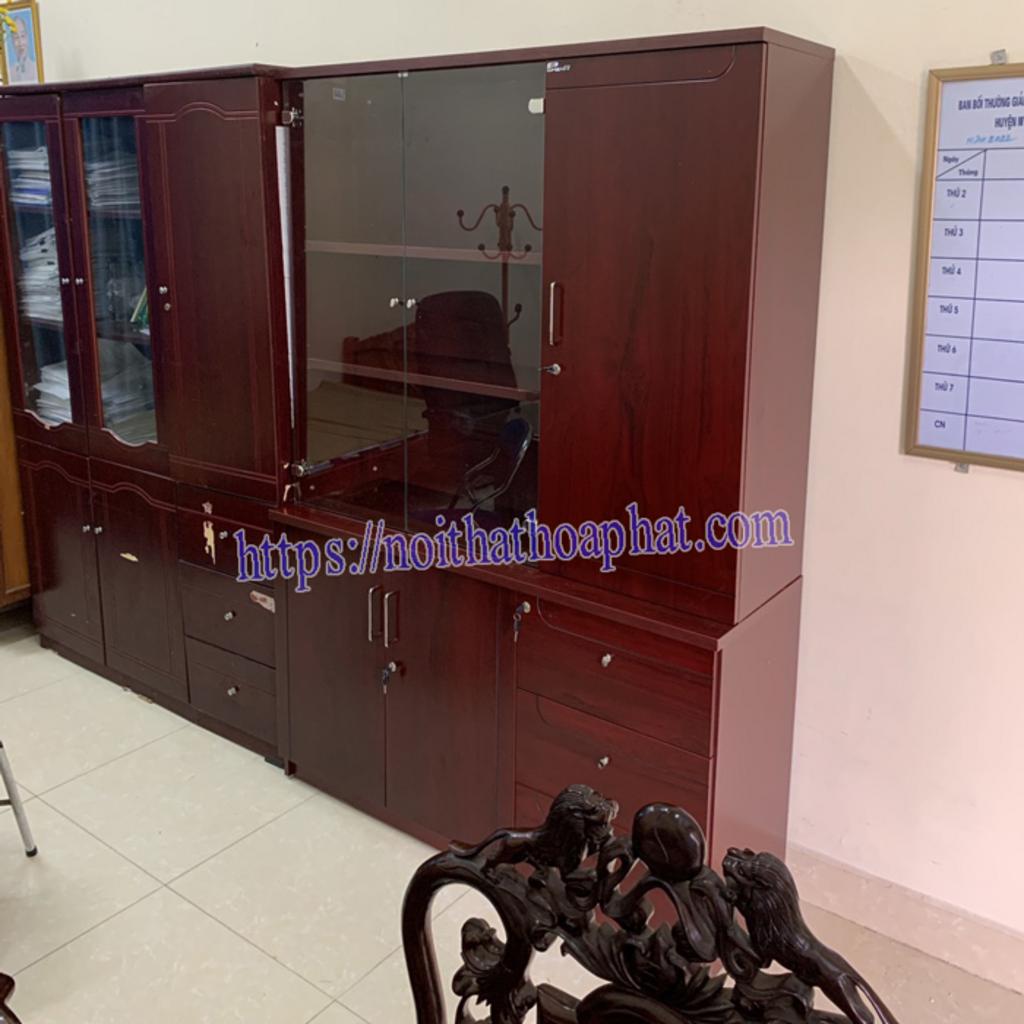 Chất liệu gỗ công nghiệp phủ PU tủ DC1350H1