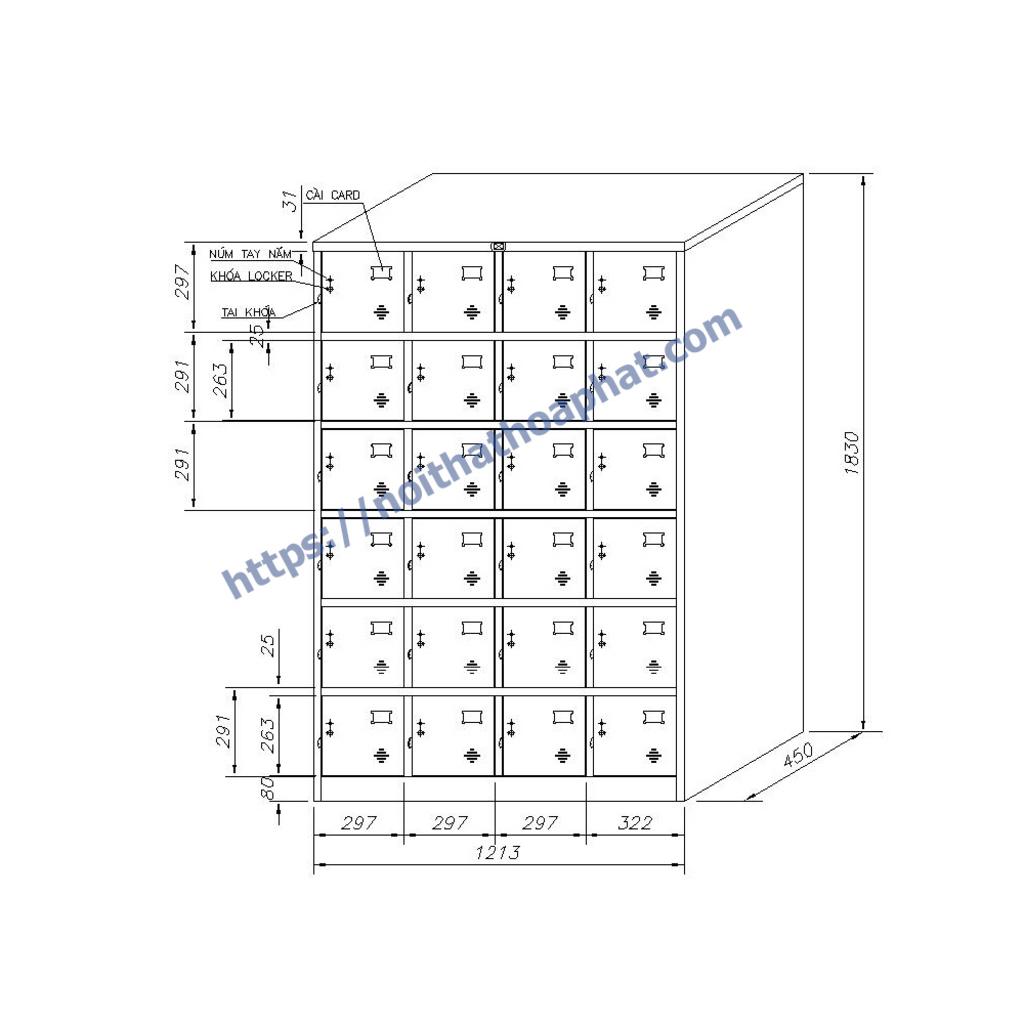 Điểm khác biệt Tủ Locker 24 ngăn TU986-4K