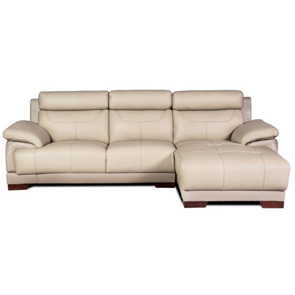Sofa góc chữ L SF101A trong phòng khách hiện đại ánh sáng tự nhiên phong cách nội thất sang trọng