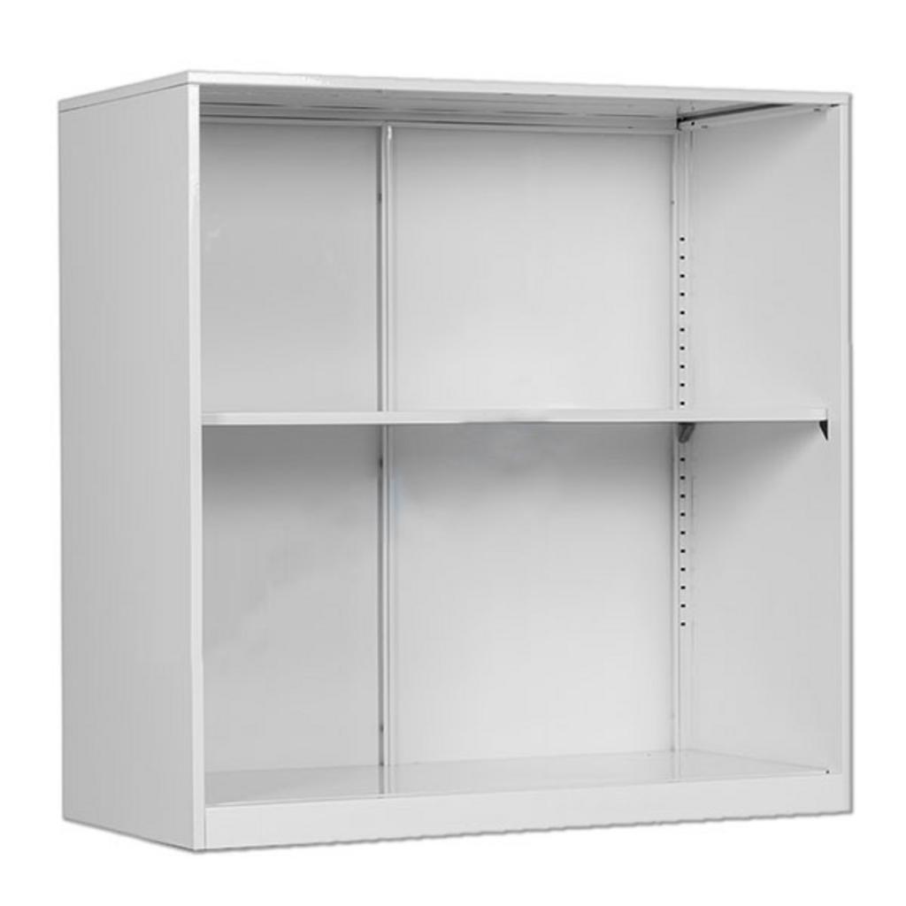 Tủ hồ sơ thấp TU06AD thiết kế không cánh màu trắng sơn tĩnh điện đặt trong văn phòng hiện đại nhỏ gọn