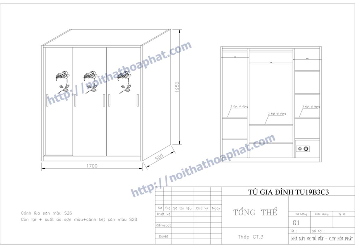 Hình đại diện ưu điểm tủ sắt quần áo TU19B3C3 nhấn mạnh tính bảo mật và tiện dụng