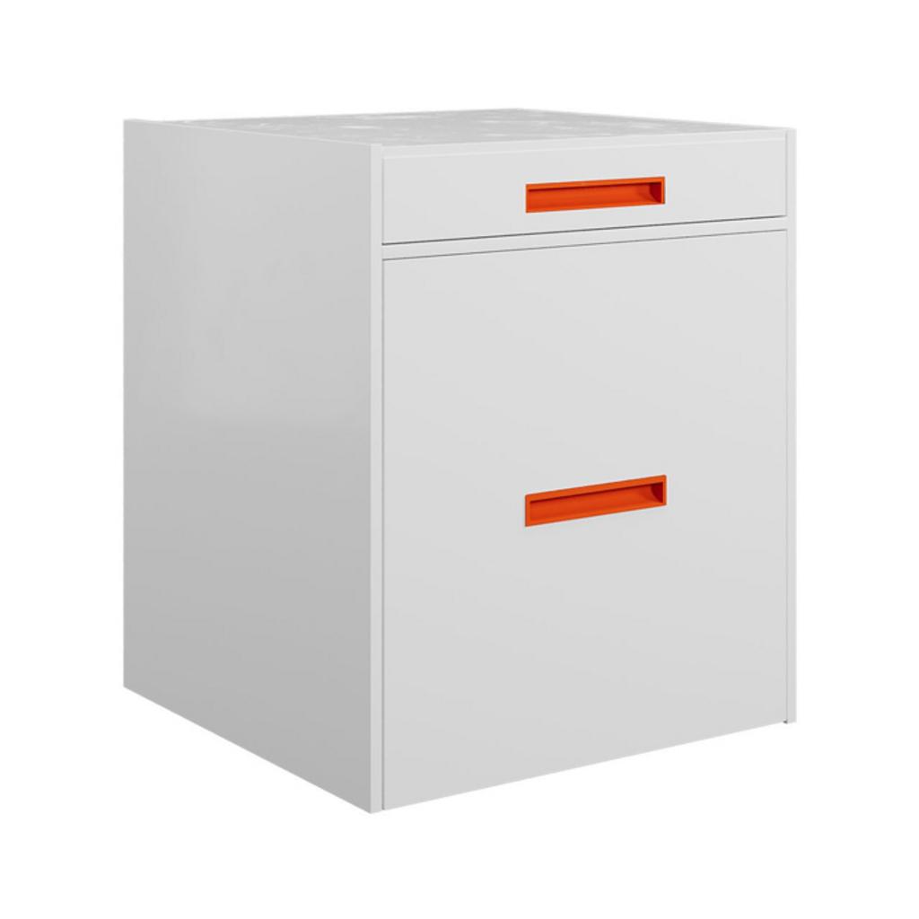 Hộc sắt kết hợp giường gấp trong môi trường văn phòng hiện đại