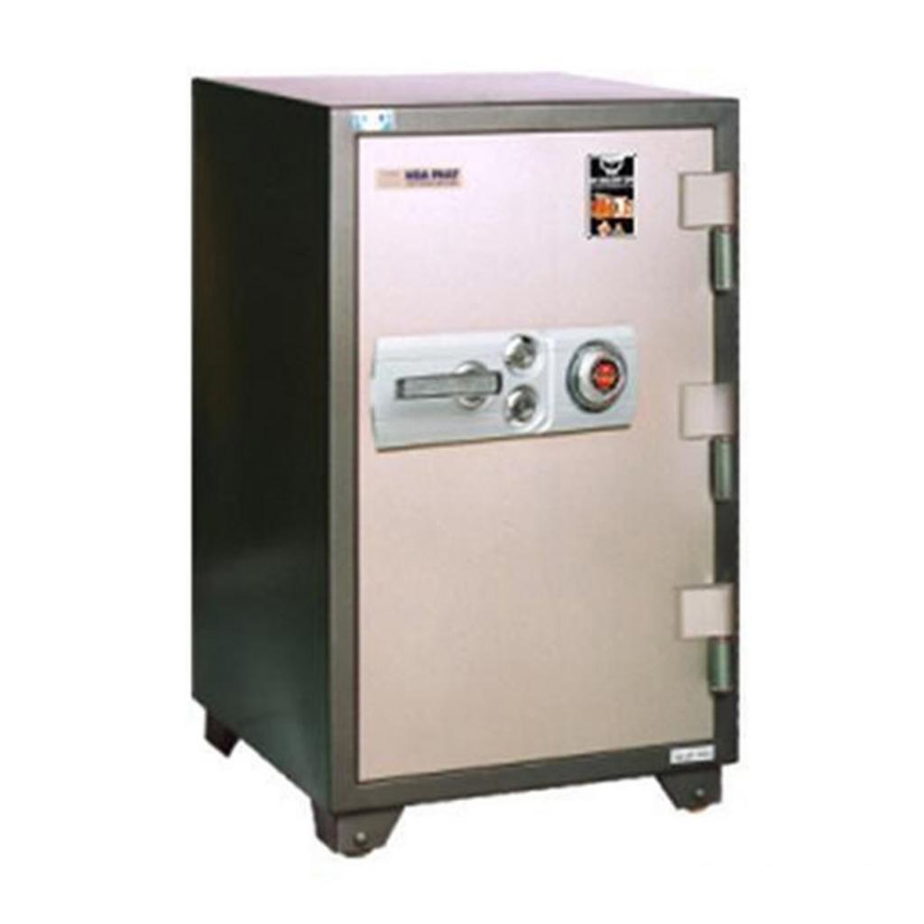 Két sắt thông minh SS190K2C1 xanh bạc thiết kế chắc chắn đặt trong phòng làm việc hiện đại