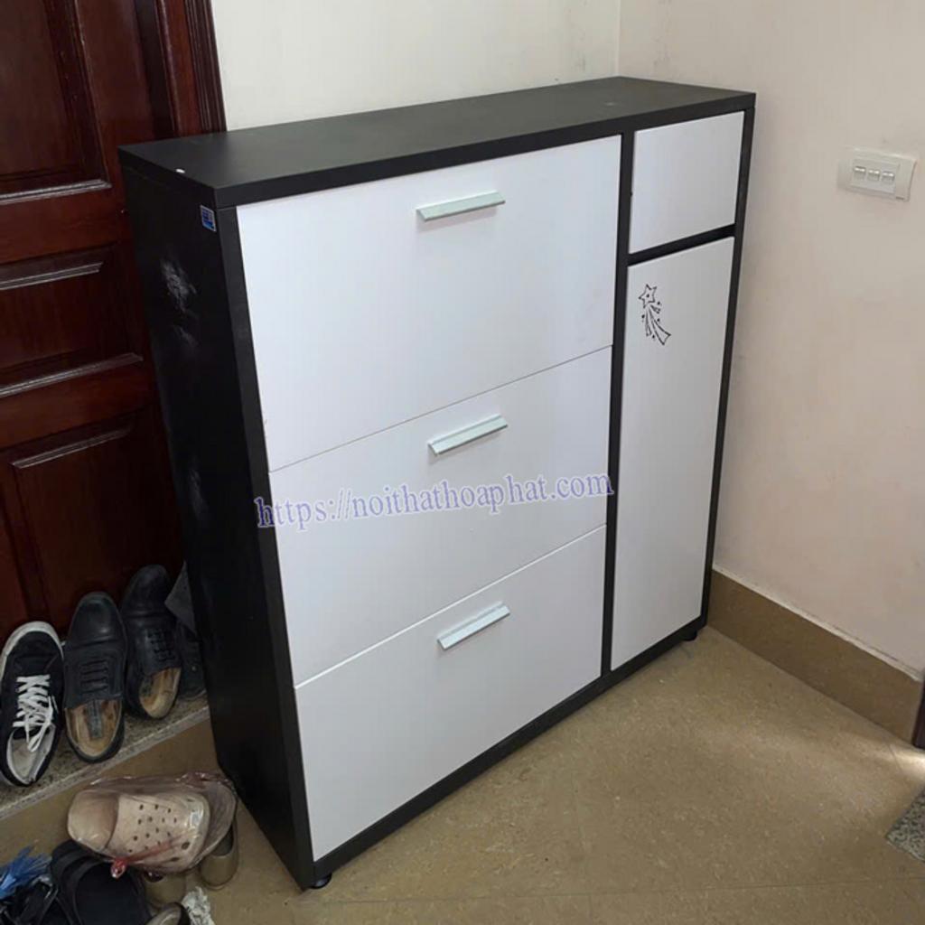 So sánh tủ để giày TG07 với tủ giày gỗ và nhựa bên cạnh nhau