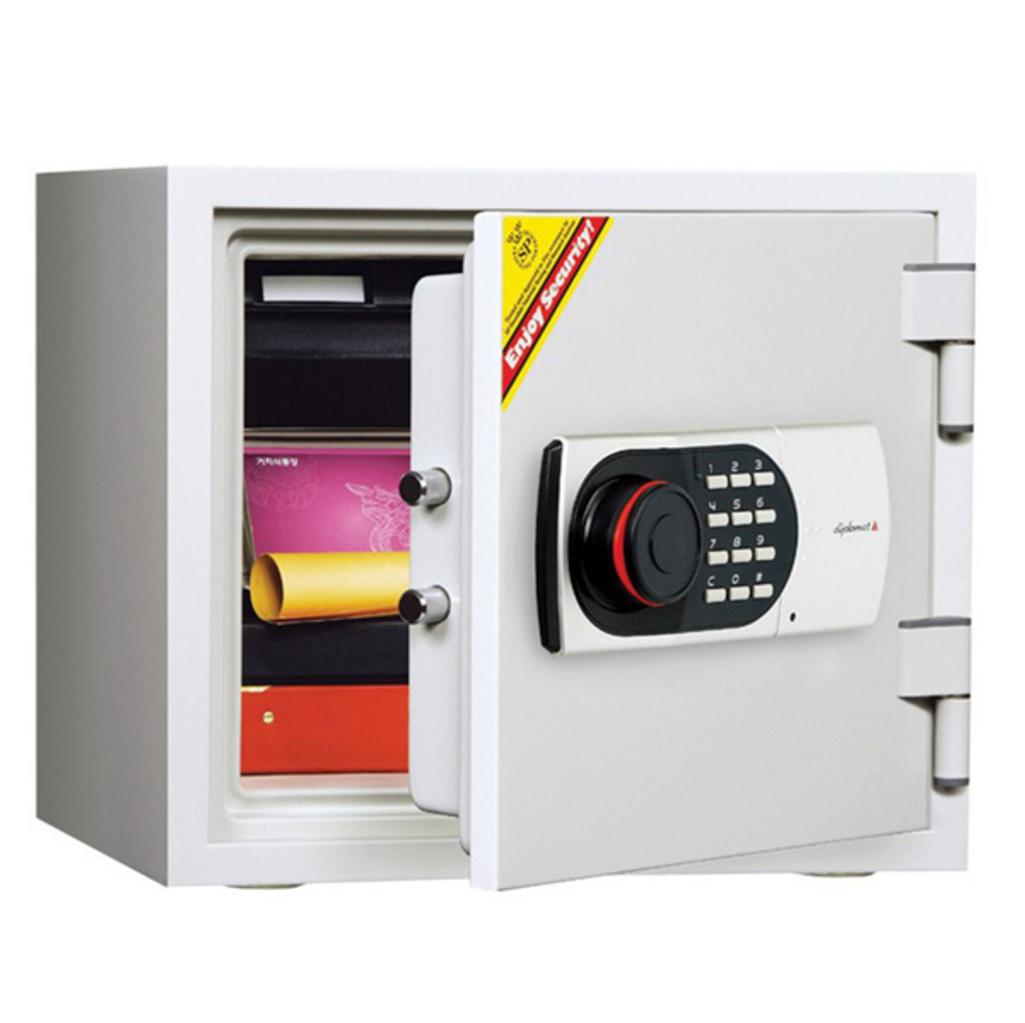 Bản vẽ kỹ thuật Két sắt KDH33 biểu thị kích thước và kết cấu thép