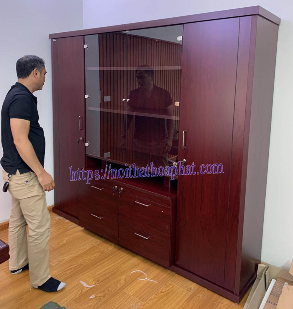 Thông số kỹ thuật tủ giám đốc DC2200H2 với các kích thước và chất liệu