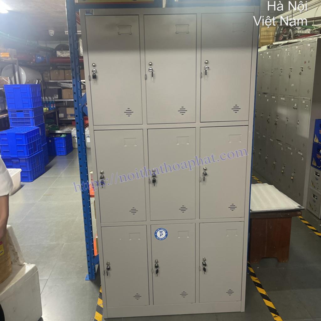 Thông số kỹ thuật tủ locker TU983-3KP kích thước chi tiết màu sắc ghi