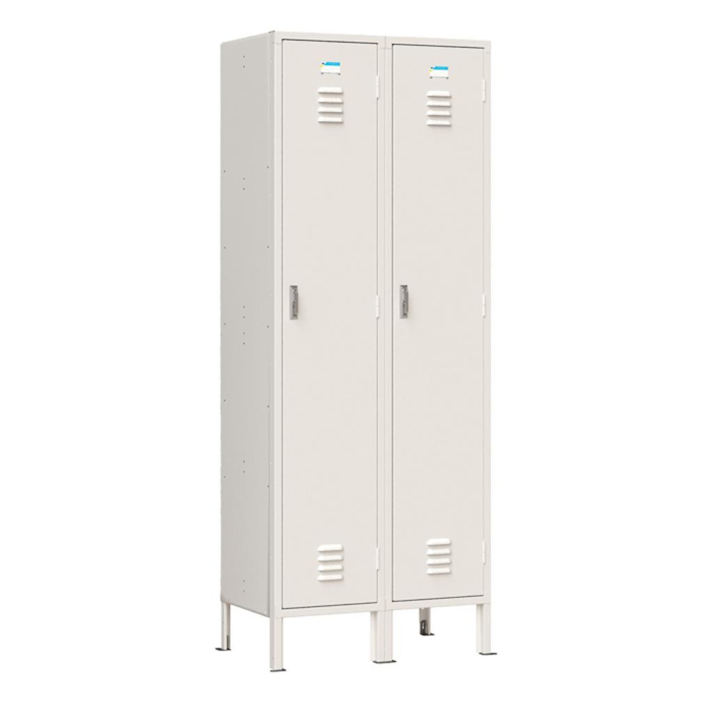 Tủ Locker TU991-2K màu trắng ngà thiết kế 2 khoang có móc treo áo và khóa locker