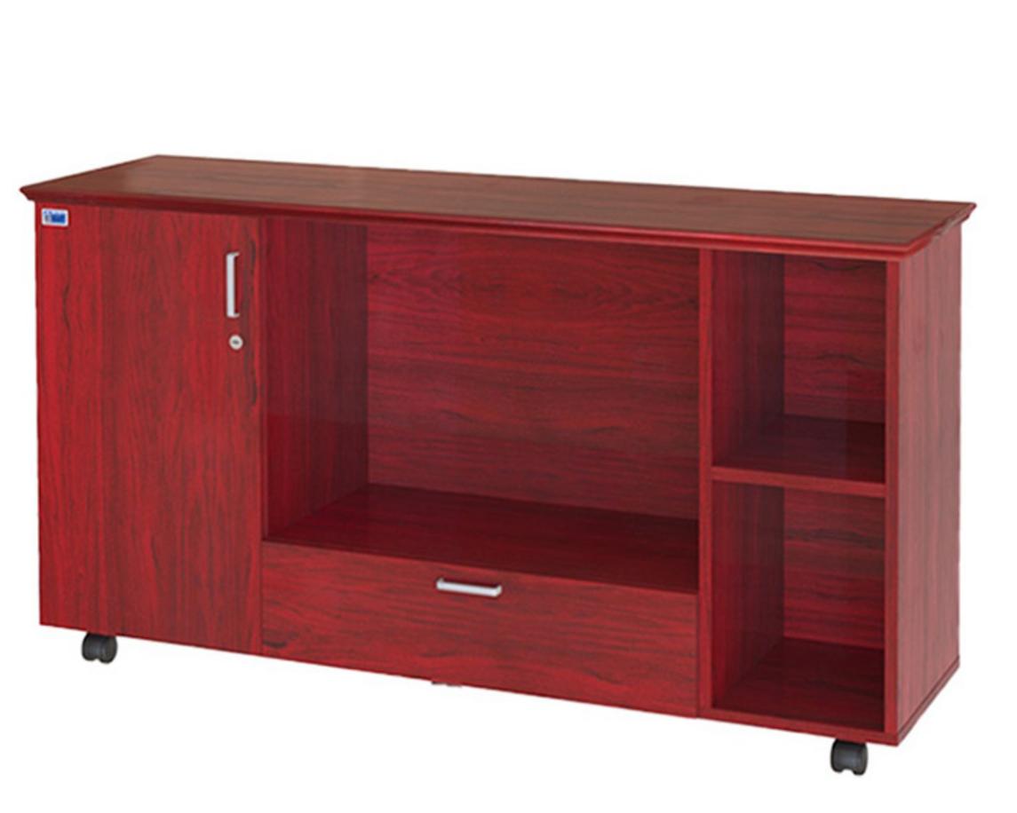 Tủ phụ TP04 thiết kế 3 khoang 6 bánh xe đặt trong văn phòng hiện đại