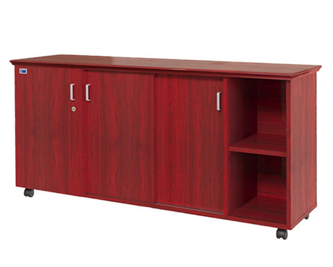 Tủ phụ TP05 thiết kế hiện đại với bánh xe di động đặt trong phòng làm việc văn phòng