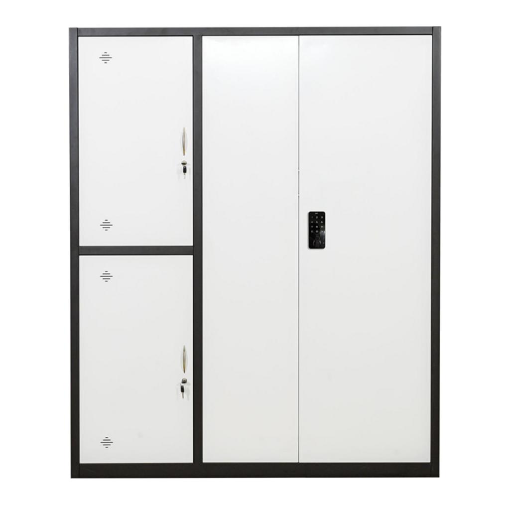 Tủ sắt an toàn TU09K3E màu đen và trắng trong văn phòng hiện đại