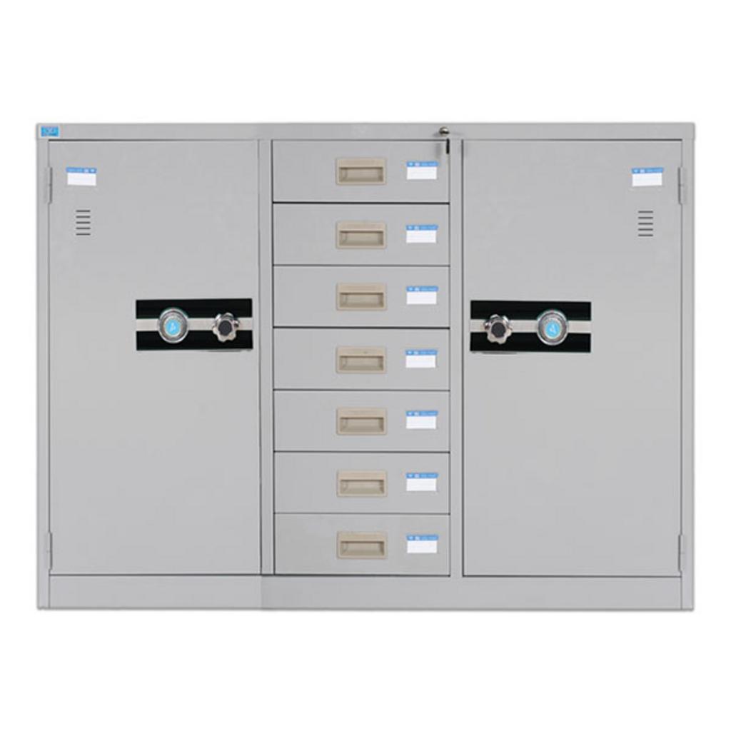 Tủ tài liệu ghép TU118-7D thiết kế 3 khoang trong văn phòng hiện đại