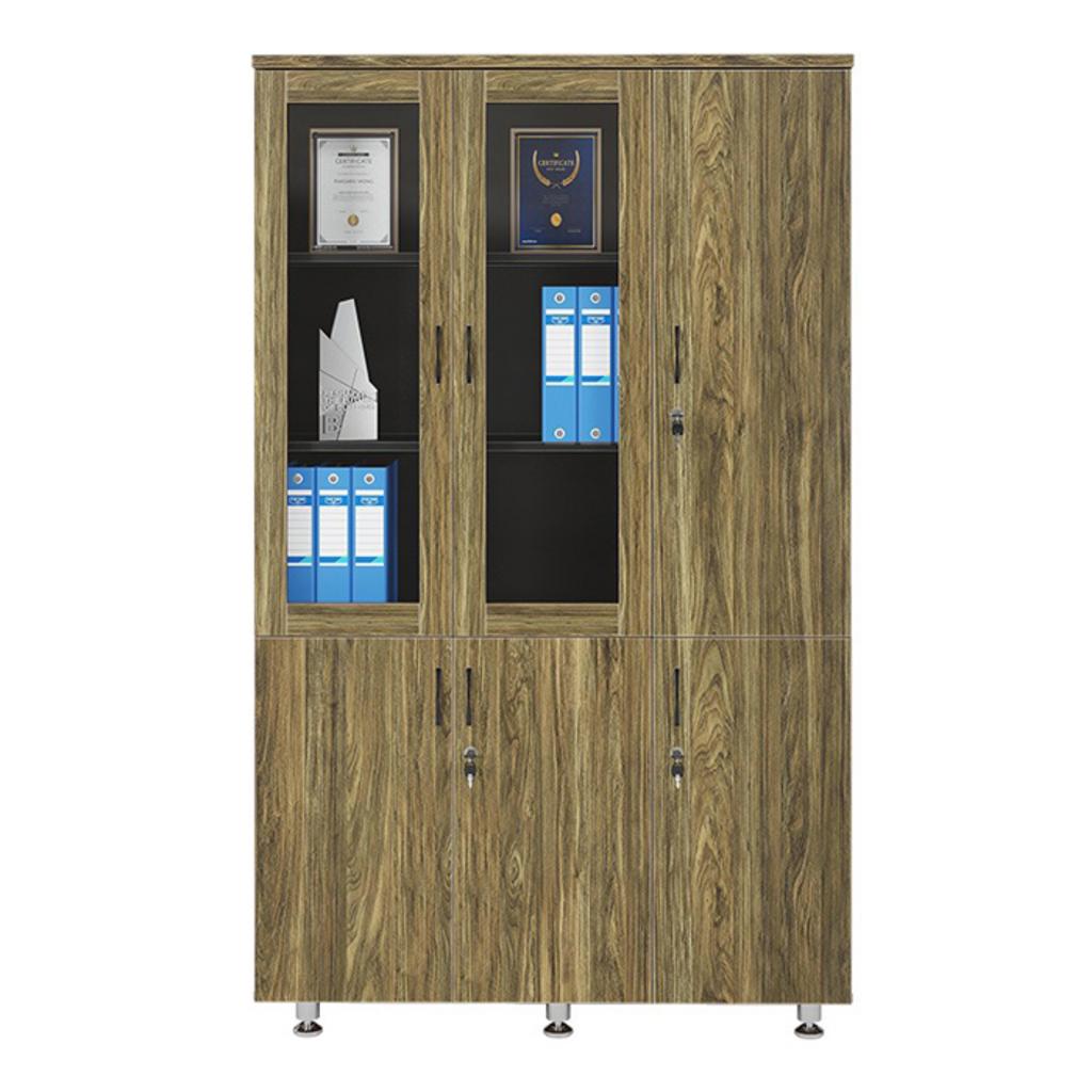 Tủ tài liệu 3 buồng BRI1960-3BK trong văn phòng hiện đại ánh sáng tự nhiên