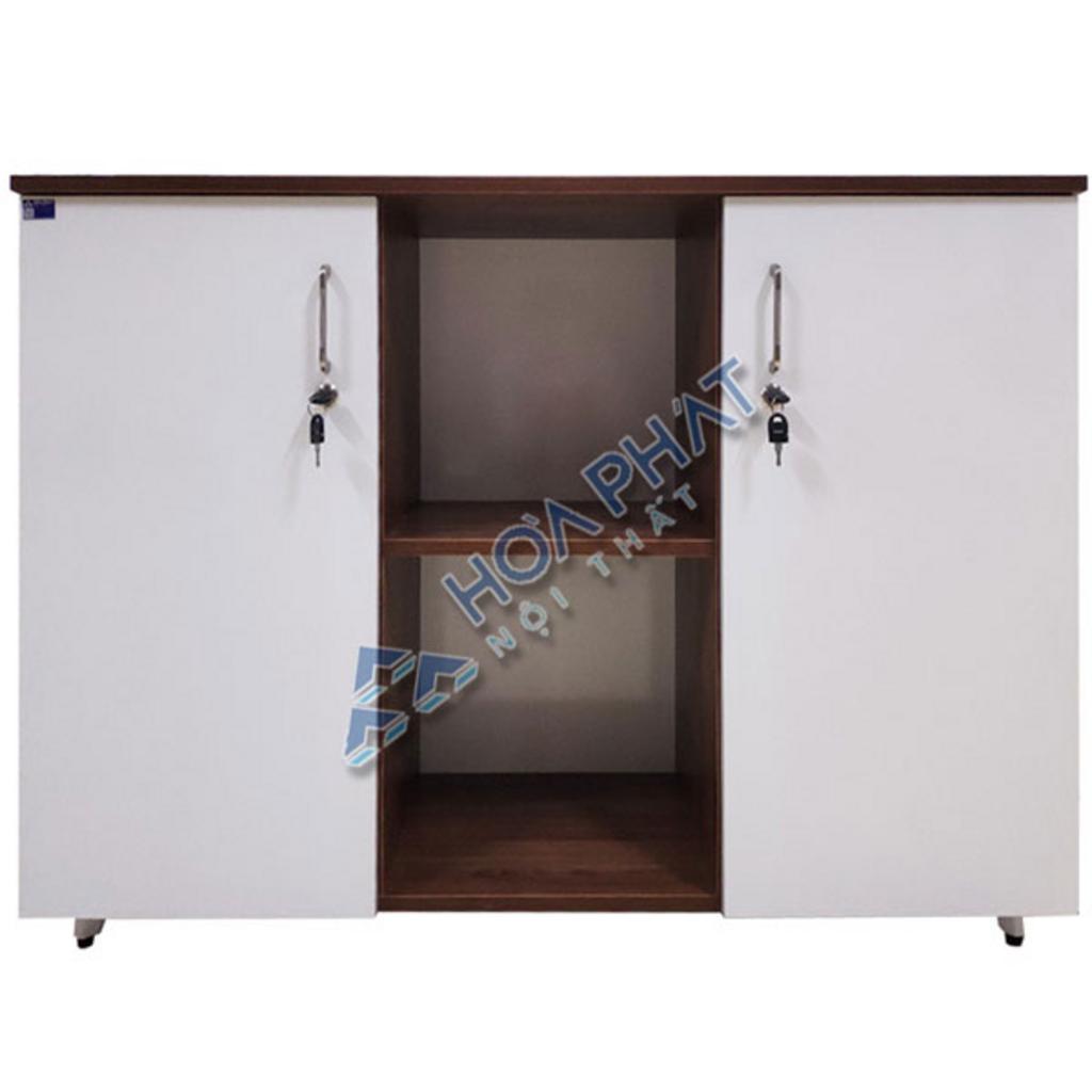 Tủ tài liệu LUX850-3T2 thiết kế hiện đại màu vân gỗ vị trí trong văn phòng sang trọng