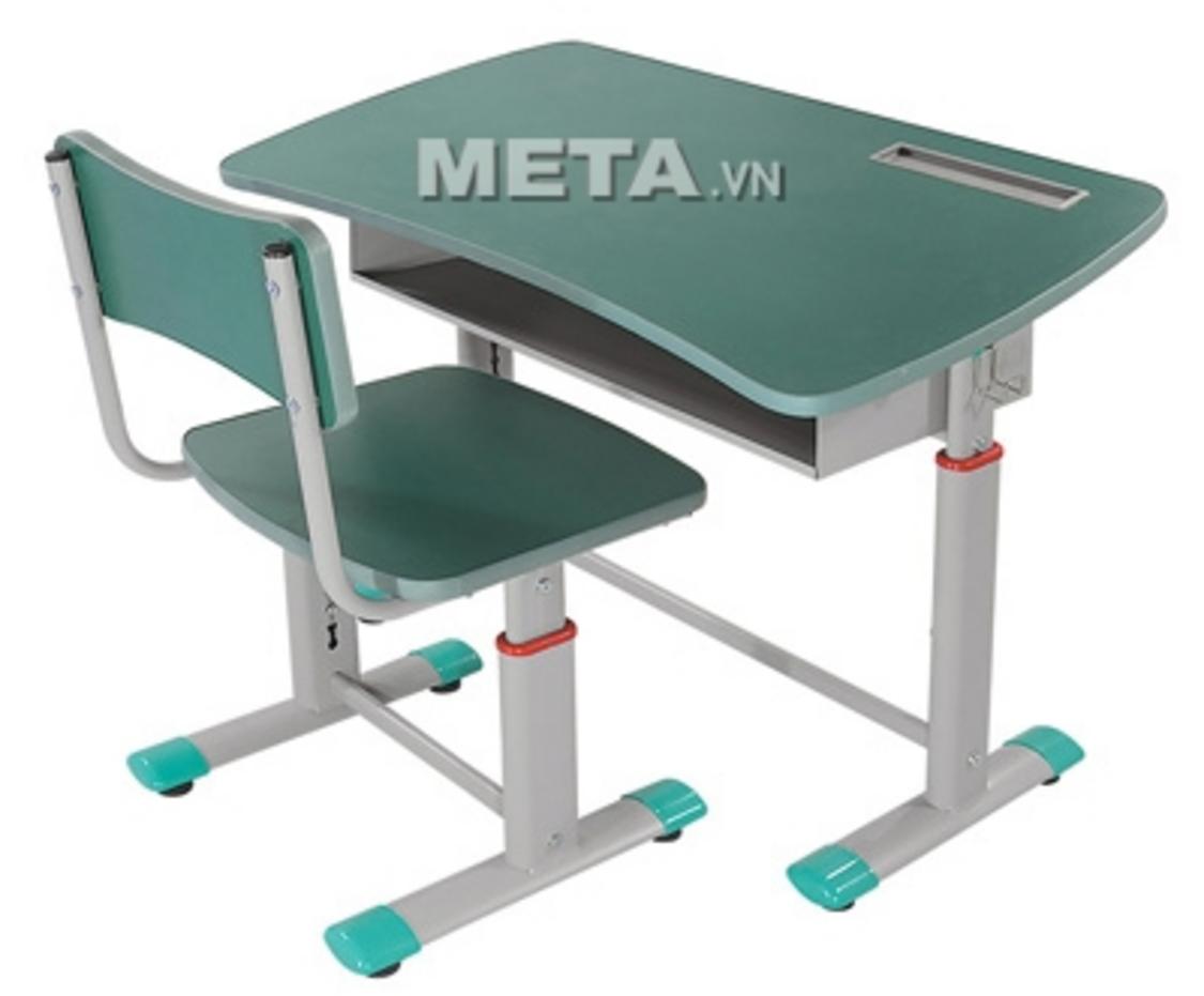 Bàn BHS03X giúp học sinh duy trì tư thế ngồi đúng, bảo vệ cột sống và giảm mỏi lưng.