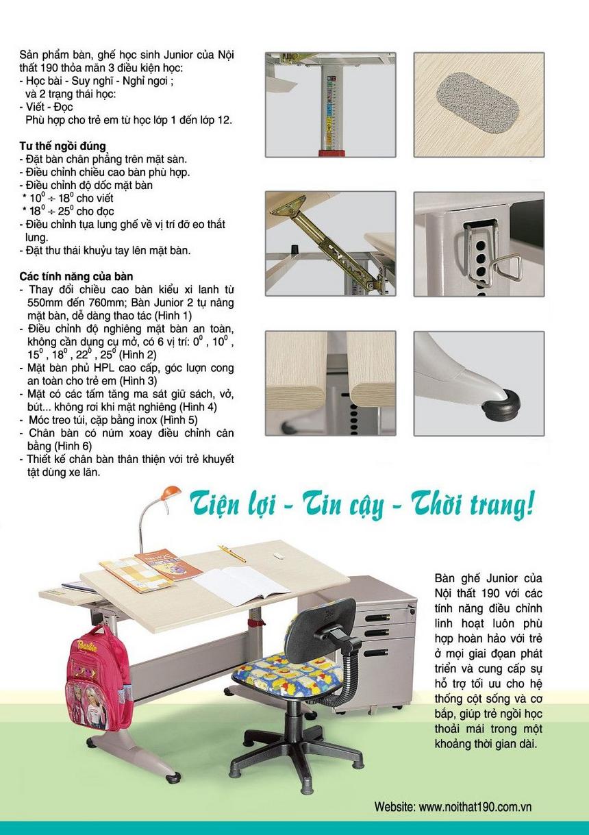 Chất liệu HPL bền bỉ và chân bàn ổn định đảm bảo độ bền