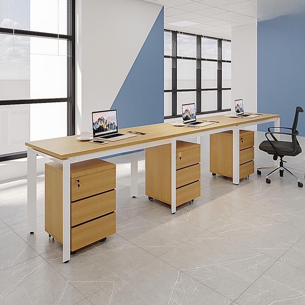 bàn làm việc chân sắt hiện đại