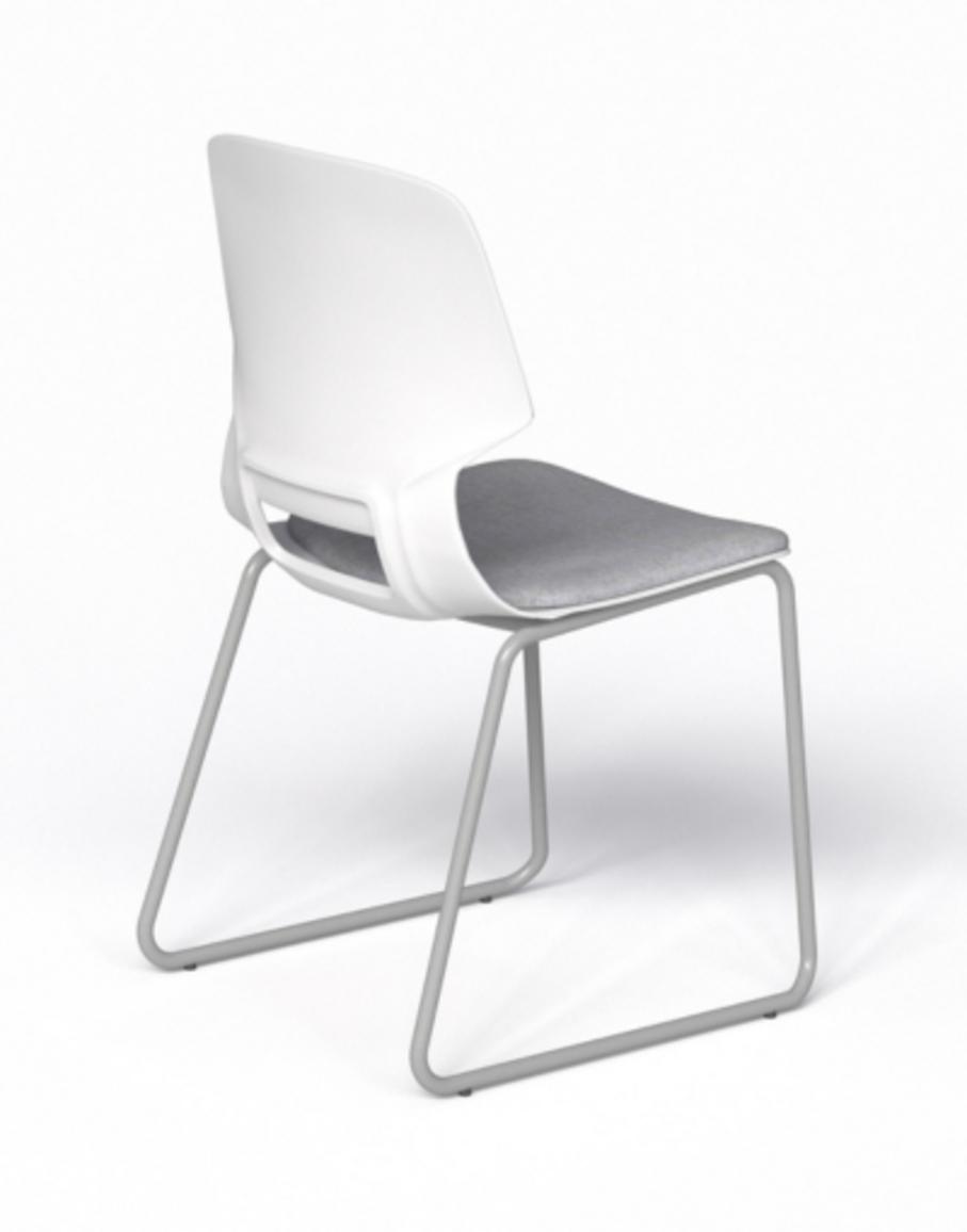 Đệm ngồi bọc vải nỉ êm ái và thoáng khí của Ghế tựa GT248D.