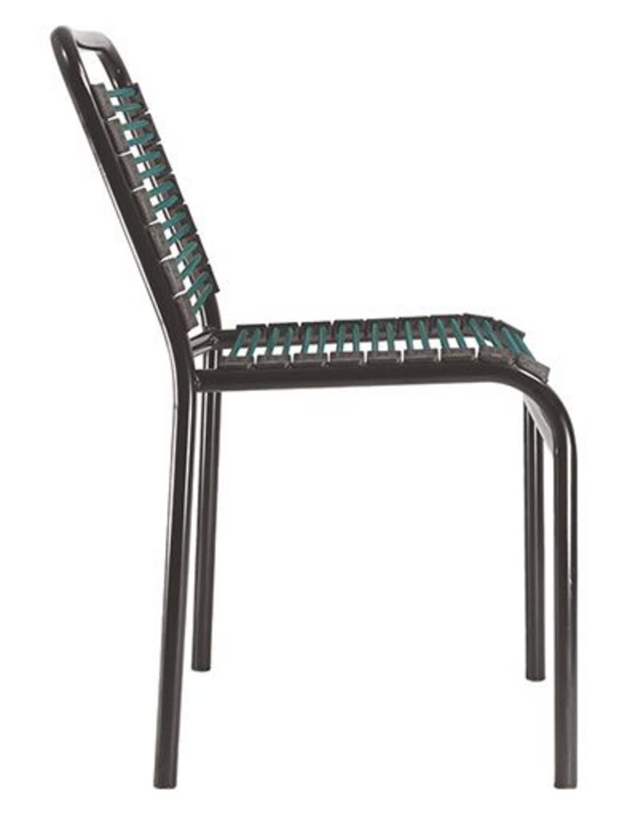 Ghế tựa chun CT01 với thiết kế hiện đại, dây chun co giãn màu xanh tối.