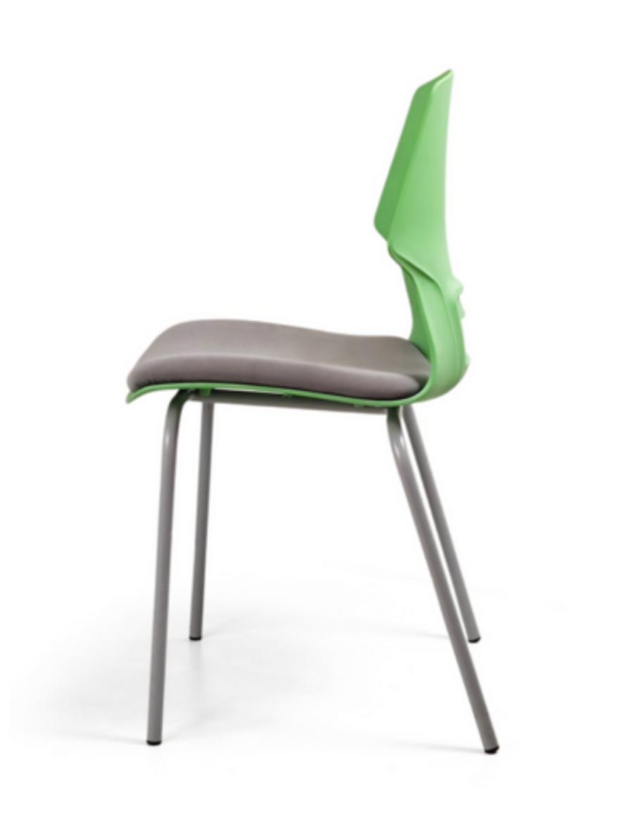 Ghế tựa GT248B với thiết kế trẻ trung, đệm bọc vải nỉ cao cấp phù hợp cho phòng đào tạo và phòng ăn.