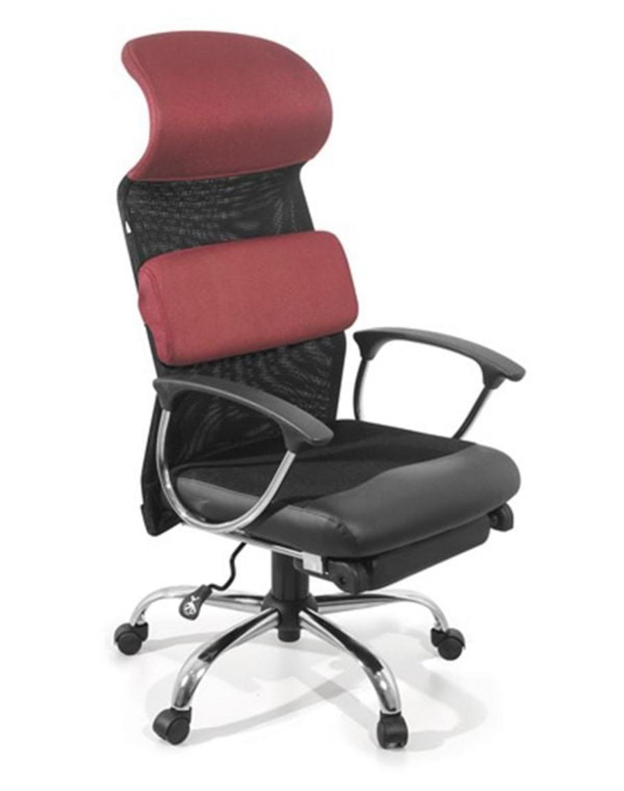 Ghế xoay GX407-M với thiết kế lưng lưới thoáng mát, đệm chân rút tiện dụng.