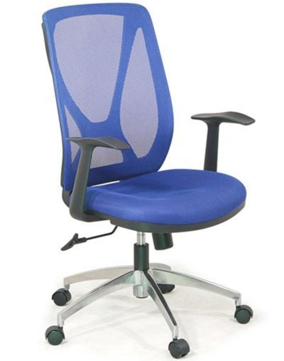 Ghế xoay GX304-HK (S5) với thiết kế lưng cong êm ái và chân hợp kim nhôm bền bỉ.