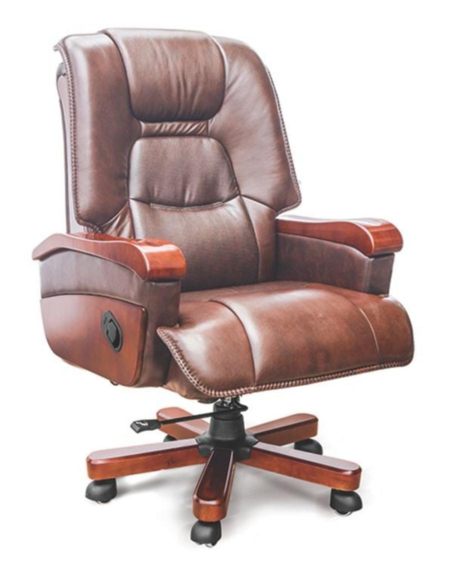 Ghế xoay GX501 với thiết kế sang trọng và da thật cao cấp.