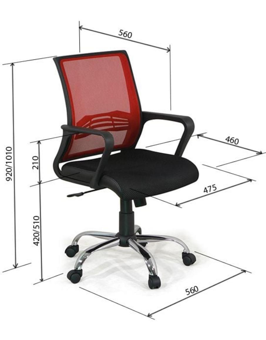 Ghế với lưng lưới thoáng khí và thiết kế ergonomic giúp chống mỏi lưng.