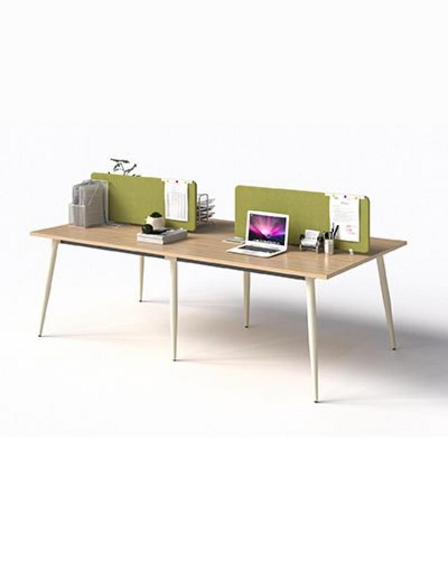 Hình ảnh tổng quan Bàn 1907B12-4 tại văn phòng hiện đại, thể hiện sự tinh tế và bền bỉ.